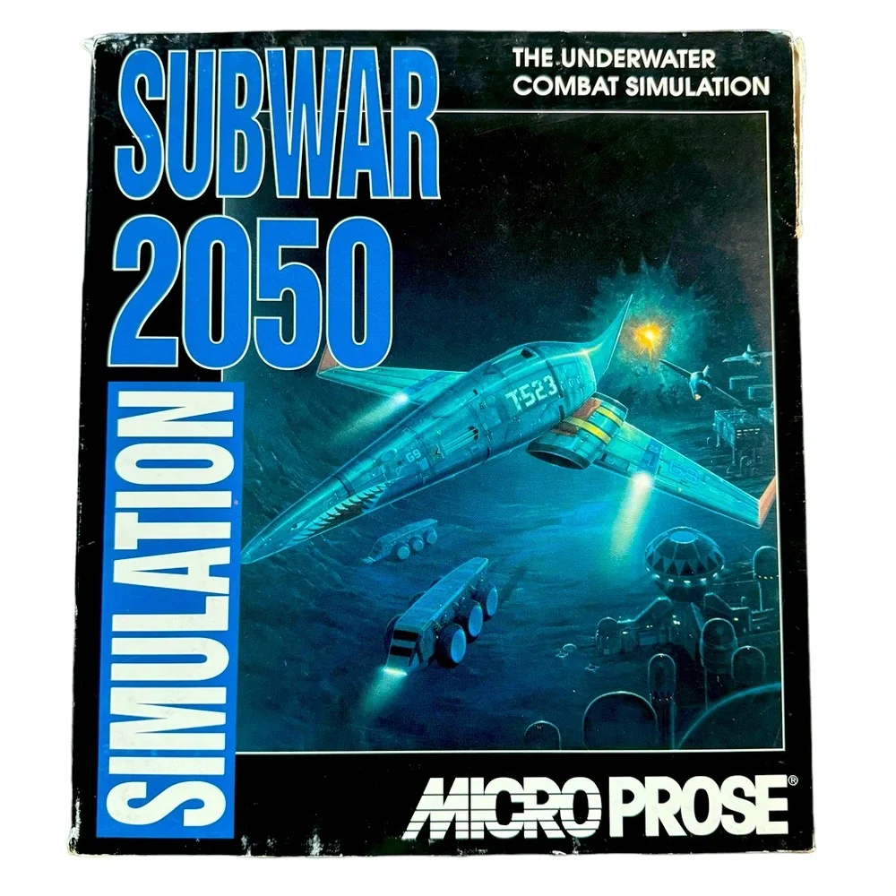 Subwar 2050 Simulation (PC, 1993) Underwater Combat Simulation Vintage